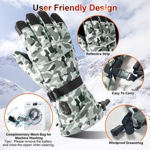 Gants chauffants XKENHEAT pour le <span class=keywords><strong>ski</strong></span> d'hiver, rechargeables, 7,4 V, 4000 mAh, imperméables, à doigts entiers, avec auto-chauffage pour hommes, femmes, usage domestique - Product Image 5