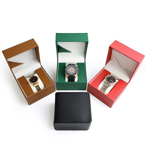 뜨거운 판매 공장 도매 시계 상자 럭셔리 PU 가죽 조개 껍질 포장 선물 남녀 시계 상자 - Product Image 3