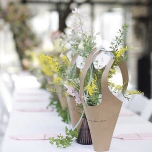 San Valentín único Eco Friendly sola flor de papel bolsa - Product Image 5