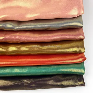Gestempelter Chiffon-Satin stoff mit Polyester folien druck für das Kleid