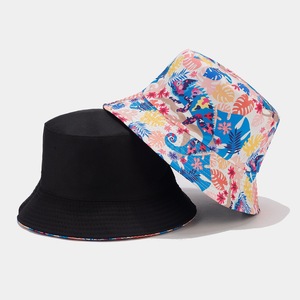 Verano <span class=keywords><strong>mujer</strong></span> deportes montañismo al aire libre pescador sombrero <span class=keywords><strong>lluvia</strong></span> bosque hojas impreso Tropical Hawaii Reversible sol cubo sombrero - Product Image 5