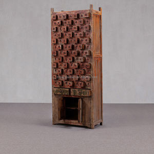 בציר מסורתי מעץ מלא בית מרקחת ארון לבית תפאורה עמיד & ידידותי לסביבה - Product Image 3