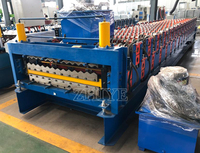 Machine de formage à froid de tuiles de toiture double couche deux-en-un à haut rendement pour profilés métalliques