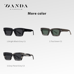 Gafas de Sol Danda Eyewear Cuadradas de Acetato S32111 UV400 Polarizadas Unisex Protección Solar Estilo Conducción - Product Image 4
