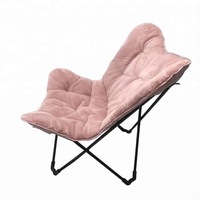 Chaise pliante en coton de qualité supérieure Rouser, design durable et portable, tissu doux et confortable, chaise pliante d'extérieur pour le camping