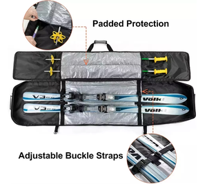 आउटडोर स्पोर्ट्स वाटरप्रूफ ऑक्फोर्ड टोटे स्की बैग स्कीइंग और स्नोबोर्डिंग के लिए बाध्यकारी स्ट्रैप सुरक्षात्मक स्नोबोर्ड आस्तीन के साथ - Product Image 5