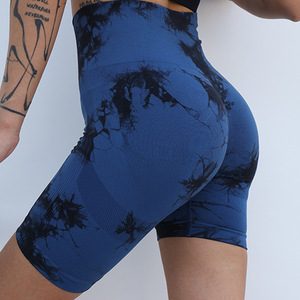 Shorts Deportivos Sexys para Mujer, con Control de Abdomen, Tie Dye, Efecto Push-Up, para Gimnasio, Yoga - Product Image 2
