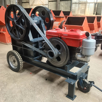 Petite installation mobile de concassage de granit et de marbre PE-150*250, concasseur à mâchoires, concasseur de pierre à moteur diesel