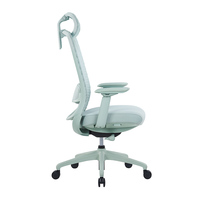 Chaise de bureau ergonomique de luxe pour personnel, chaise de bureau réglable avec support lombaire