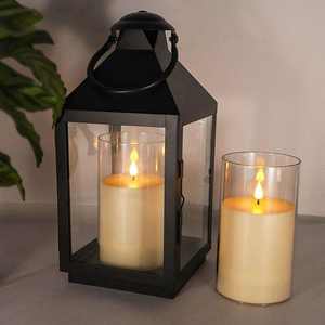 Vente en gros de 12 bougies piliers <span class=keywords><strong>LED</strong></span> sans flamme écologiques pour Halloween, à piles, avec télécommande pour mariage - Product Image 5