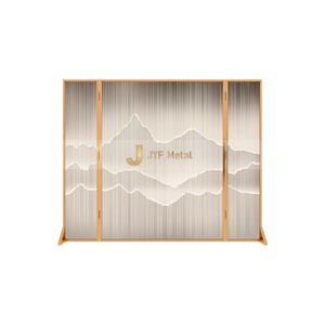 Paravent et séparateur de pièce en verre décoratif en acier inoxydable sur mesure, directement de l'usine ANN6544 - Product Image 6