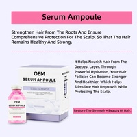 Ampoule de sérum capillaire biologique aux herbes en gros 35ml pour la croissance des cheveux et le renforcement des racines, prévention de la chute des cheveux, formule 2-EN-1