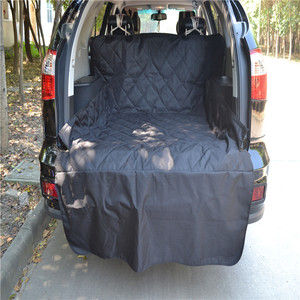 Tapis de voiture pour animaux de compagnie, taille moyenne, housse de coffre matelassée pour chien, pour siège arrière de SUV, tissu Oxford noir, 208x132cm - Product Image 5