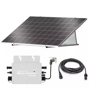 Home Easy Install 300w 600w 700w Balcony Solar Set Complete Set Micro Inverter Pannello Solare Da Balcone Pannello Solare Plu