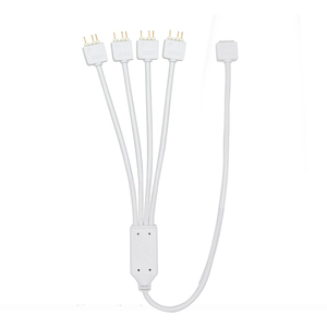 Male To Female ARGB Fan Wire Power Cord 3 Pin 1 To 3 Y Splitter Extension Cable PVC Jacket Copper Wiring Harness For <strong>Computer</strong> - Product Image 1