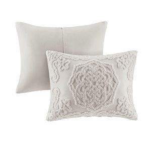 Ensemble de housse de couette tuftée en chenille de coton médaillon DB 3 pièces - Product Image 5