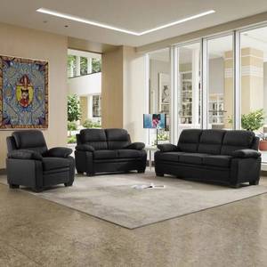 Sofá modular de tela de lino para el hogar, diseño 321, convertible, capitoné, para sala de estar, de espuma, tamaño normal, para apartamento. - Product Image 1