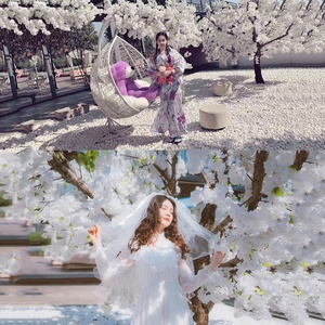 1.5m màu hồng trắng trong nhà cây nhân tạo đám cưới Bảng trung tâm giả cây hoa anh đào cho lễ hội năm mới trang trí nội thất - Product Image 5