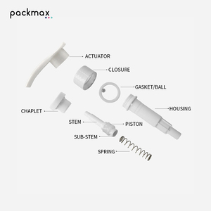 PP Eco-Friendly Recyclable Leak-Proof Lotion Pump Built-In Threaded Switch Flat Nozzle 24/<b>28mm</b> Port Cap/Logo Bottles - Product Image 4