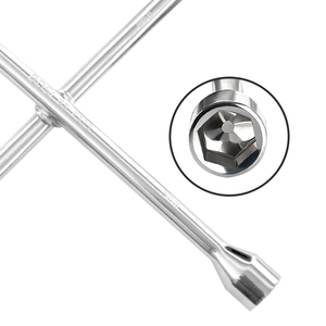 Độ cứng cao Chrome vanadi thép chéo lốp cờ lê tiết kiệm lao động kéo dài đo lường số liệu phổ quát để Bảo Trì Xe - Product Image 2