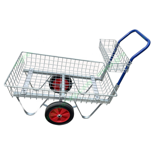 बागवानी उपयोग के लिए दो पहिया गैल्वेनाइज्ड गार्डन सेंटर ट्रक हैंड कार्ट - Product Image 1