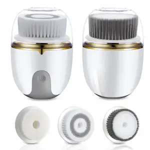 OEM Smart Facial Cleansing Device Exfoliating Mini Facial Spin Brush 3 In 1 Rotating Electric Facial Cleansing Brush 2023