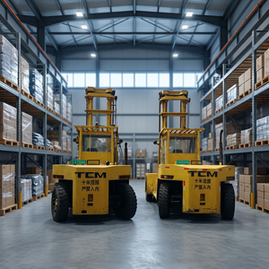 4x4 Used TCM Diesel Forklift 16TON 2007 Model FD160 Izusu Diesel Engine 5375mm Lift Height - Product Image 2