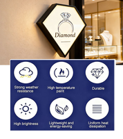 Panneaux publicitaires lumineux ronds personnalisés avec logo, enseignes extérieures pour commerces, enseignes lumineuses circulaires à LED
