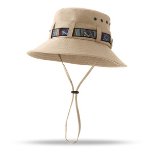 Tùy Chỉnh Không Thấm Nước UV Bảo Vệ Boonie Xô Hat Cho Nam Giới Rộng Mũ Mặt Trời Mũ Với Chuỗi Cho Mùa Hè Câu Cá - Product Image 1