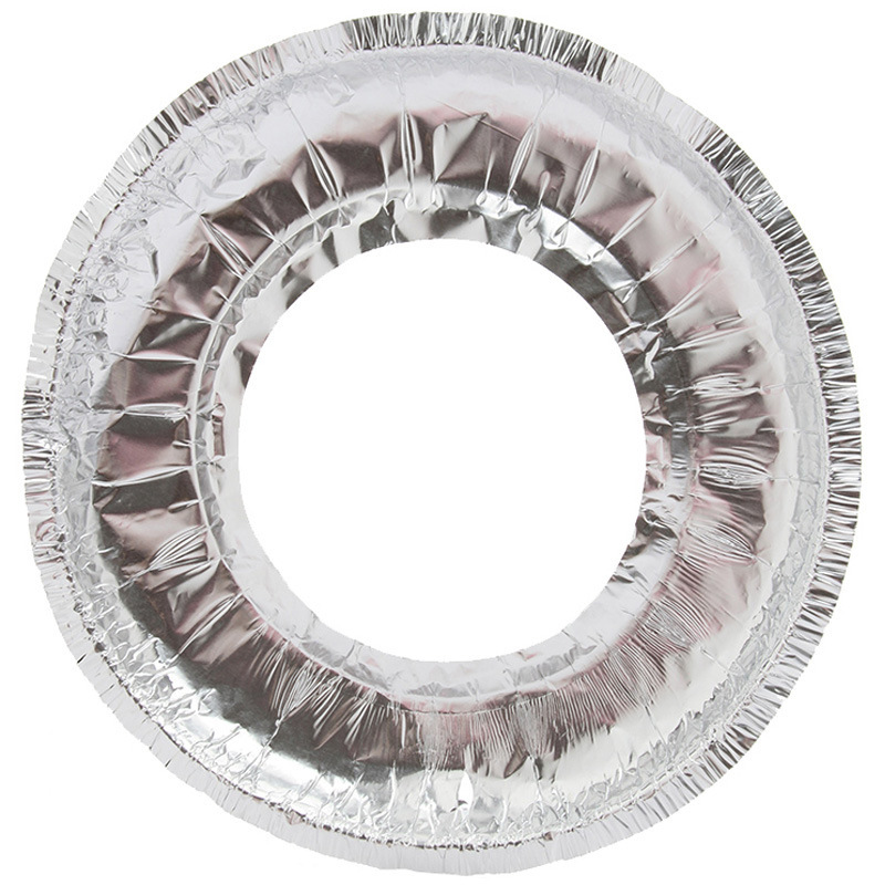 Высококачественные алюминиевые кухонные наклейки круглой формы, легкое использование, металлическая фольга, коврик для газовой плиты