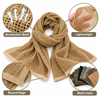 Echarpe d'été en maille de polyester respirante et confortable Echarpe de camouflage d'extérieur