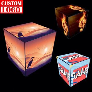 Cube créatif boîte à lumière magasin supermarché Promotion Cube boîte à lumière Cube boîte à lumière pour stand de salon - Product Image 1