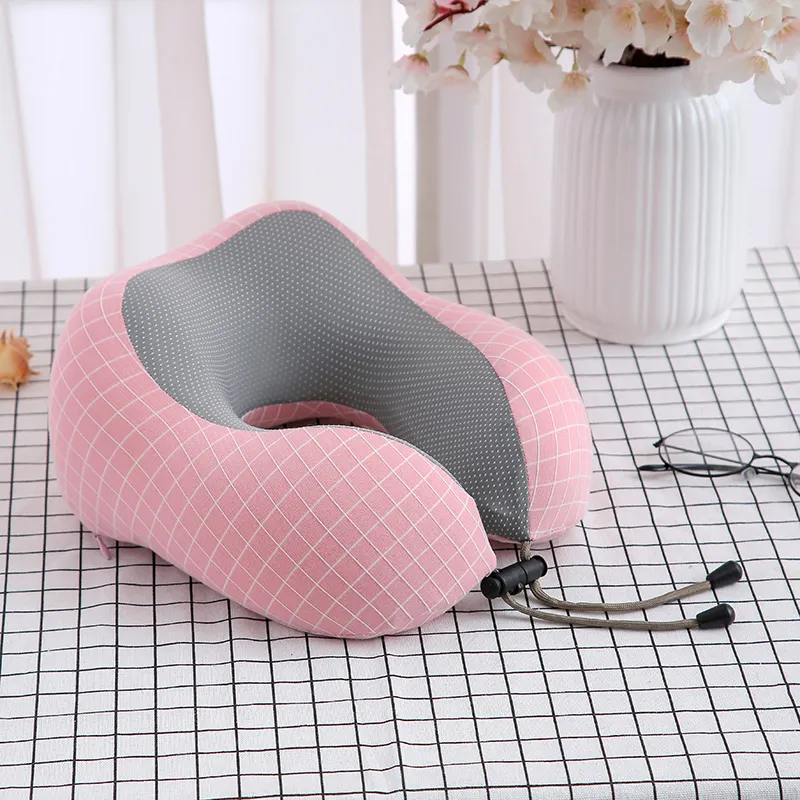 Almohada de espuma viscoelástica de viaje para el cuello, cómoda funda transpirable lavable a máquina para viajes en avión, gran oferta de Amazon