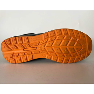 SFA4 Bottes de sécurité en daim gris-orange pour hommes, semelle anti-perforation, respirantes, chaussures de randonnée en plein air toutes saisons - Product Image 6