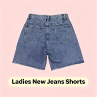 Shorts en jean extensible taille mi-haute pour femme, modèle FYK059, tailles M-2XL, avec motifs, collection été, style biker, à 2,15 $