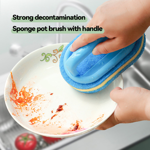 <span class=keywords><strong>2025</strong></span> làm sạch bàn chải cho phòng tắm nhà bếp bồn tắm nhà vệ sinh sạch hơn tất cả các mục đích tắm miếng bọt biển chà bàn chải với Ergonomic xử lý - Product Image 2
