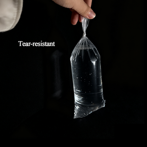 Bolsas Planas Transparentes <span class=keywords><strong>de</strong></span> Polietileno (PE) <span class=keywords><strong>de</strong></span> Grado Alimenticio Personalizables al por Mayor, con Asa Larga, Resistentes al <span class=keywords><strong>Agua</strong></span>, para <span class=keywords><strong>Agua</strong></span> Potable, con Estampado en Caliente - Product Image 2