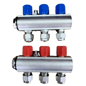 Латунные коллекторы для теплого пола на 7 контуров, гидравлические распределители PEX, DN25*1/2 дюйма, с 16-мм трубками - Product Image 4