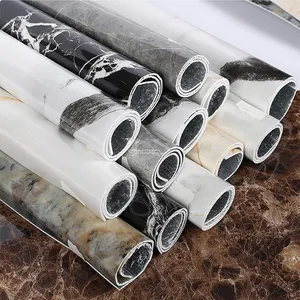 interior decoration stick to the wall directly 1.2m*3m PET marble design self-adhesive wallpaper wall sticker