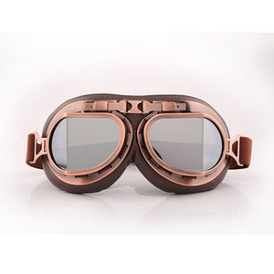 Retro Motorfiets Bril Vintage Moto Classic Voor Harley <span class=keywords><strong>Pilot</strong></span> Steampunk Atv Bike Koperen Helm - Product Image 4
