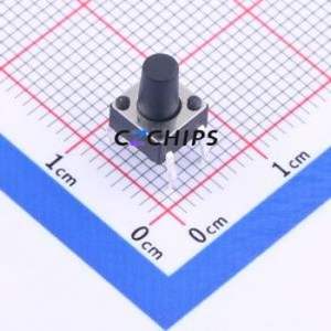 K2-6639DP-J3SW-04 Tactile Switch Through hole Component (THT)-4P,6x6mm Switch 1.8N Through Hole 6mm 6mm - Product Image 1