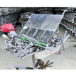 Máquina Plantadora de Arroz OEM de 4 Líneas y 20 cm con Motor de Gasolina, Bandeja de Semillas de Acero Inoxidable, Trasplantadora de Arroz de Precisión - Product Image 1