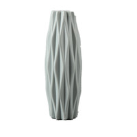 Vase en plastique, vase de style nordique, ornement créatif camélia, vase pour fleurs séchées et fraîches, ornement de bureau en émail