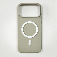 Coque de téléphone antichoc couleur unie pour iPhone 17 Pro Max, étui arrière magnétique anti-poussière, fourni par l'usine