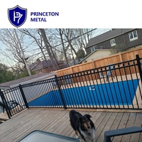 Clôture tubulaire métallique de haute qualité, pour jardin et piscine résidentiel