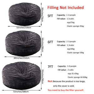 <span class=keywords><strong>Fauteuil</strong></span> pouf en tissu personnalisé VISI, avec housse amovible, canapé-lit élégant pour salon d'appartement - Product Image 3
