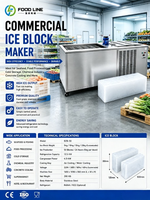 Générateur de glace en blocs à haut volume avec évaporateur autonettoyant pour les usines de transformation de la volaille