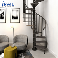 Rampe d'escalier en acier inoxydable avec verre trempé, système de balustrade moderne intérieur/extérieur, main courante d'escalier droite sur mesure