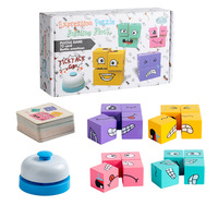 Cubo Mágico Tridimensional de Madera con Caras Cambiantes, Rompecabezas Educativo Temprano para Niños, Juegos Interactivos para Padres e Hijos