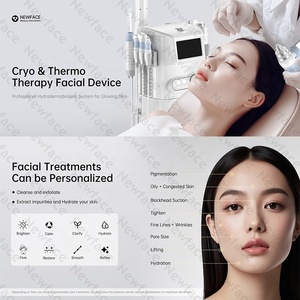 Máquina Facial Profesional 9 en 1 NewFace CE FCC UCKA RoHS con Infusión <span class=keywords><strong>de</strong></span> Oxígeno, Martillo Frío y Caliente, Crioterapia, Hidro-Oxígeno y <span class=keywords><strong>Spray</strong></span> - Product Image 2